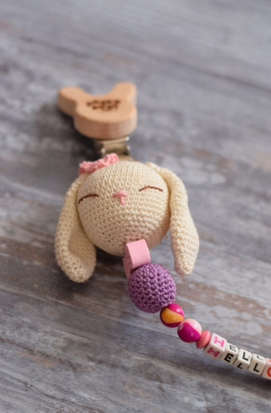 Hops The Rabbit - Pacifier Holder