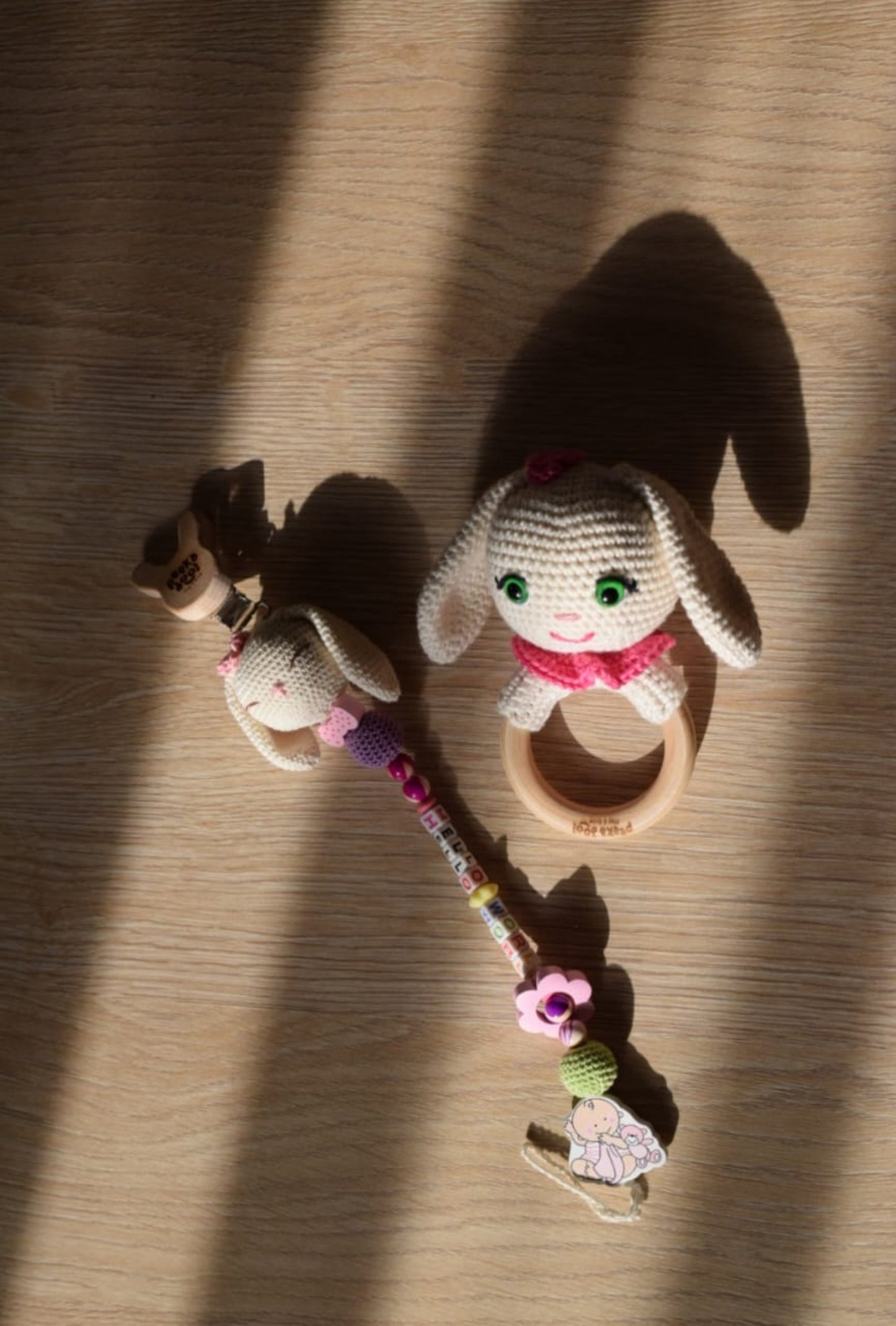 Hops The Rabbit - Pacifier Holder