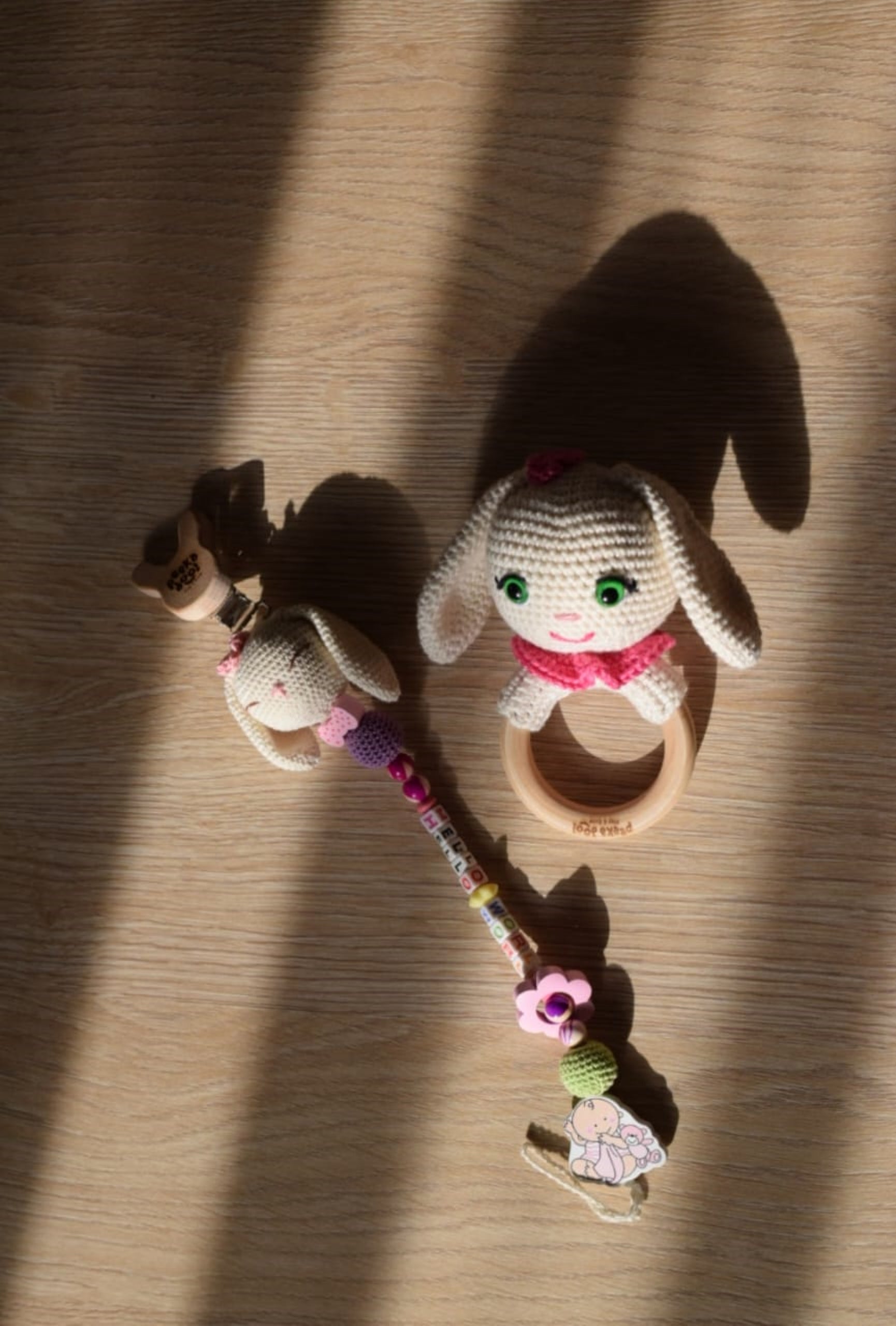 Hops The Rabbit - Pacifier Holder