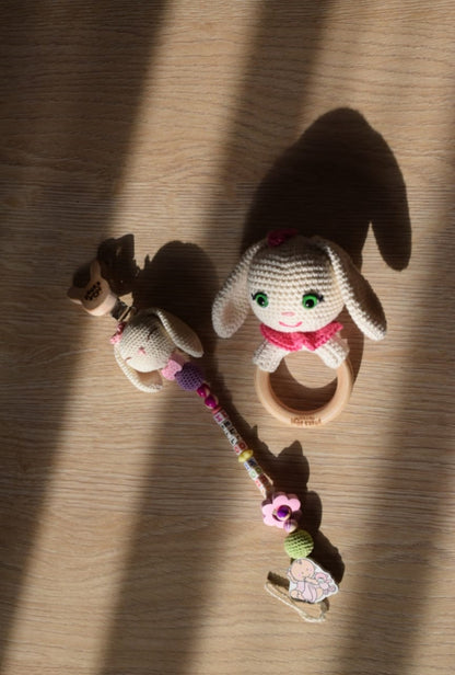 Hops The Rabbit - Pacifier Holder