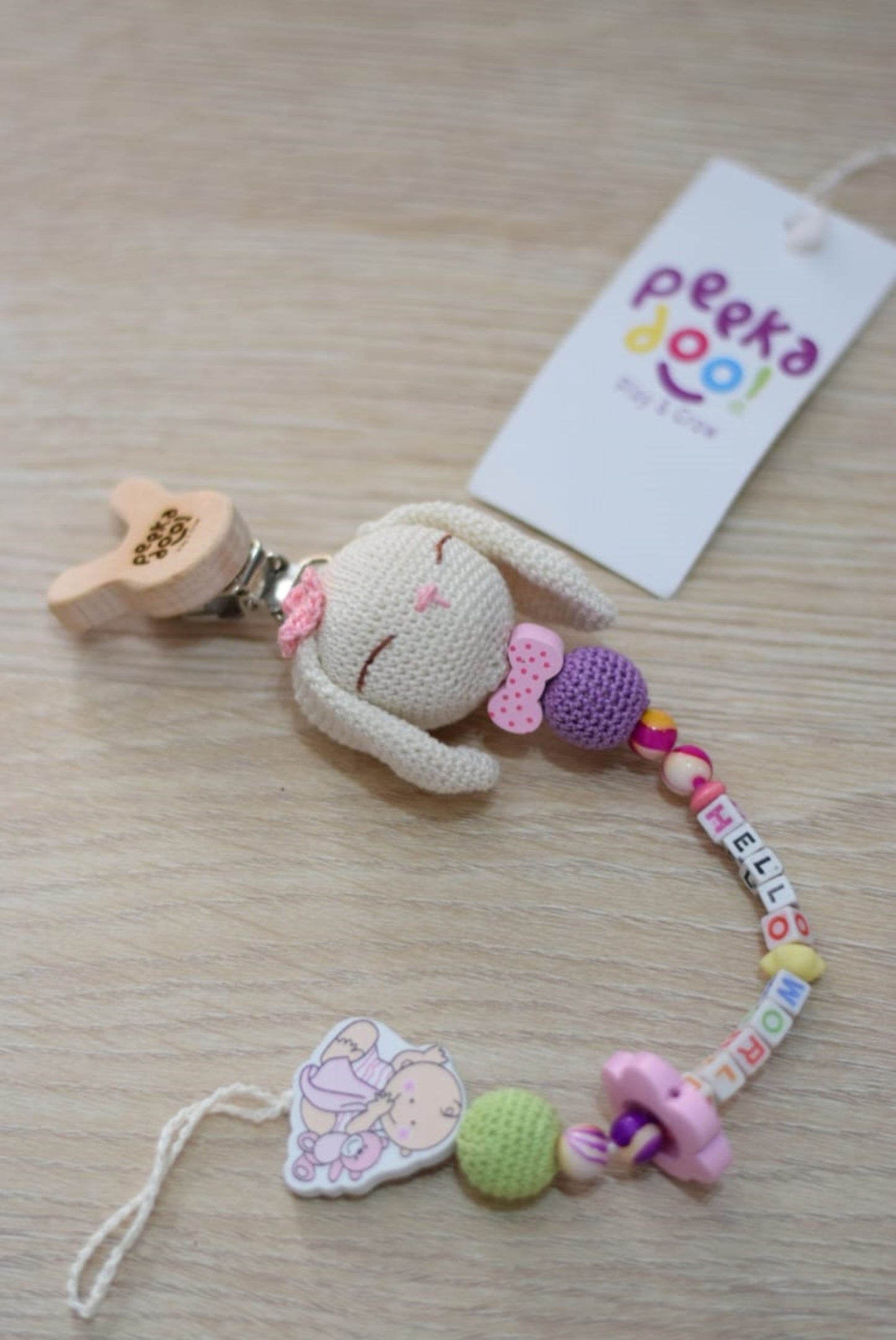 Hops The Rabbit - Pacifier Holder