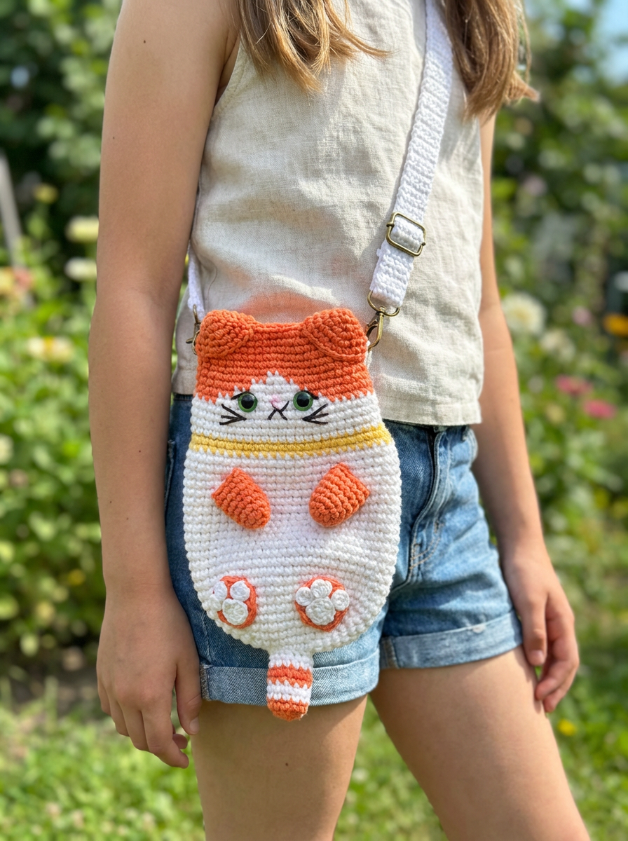 Mitten the Cat Cross Bag