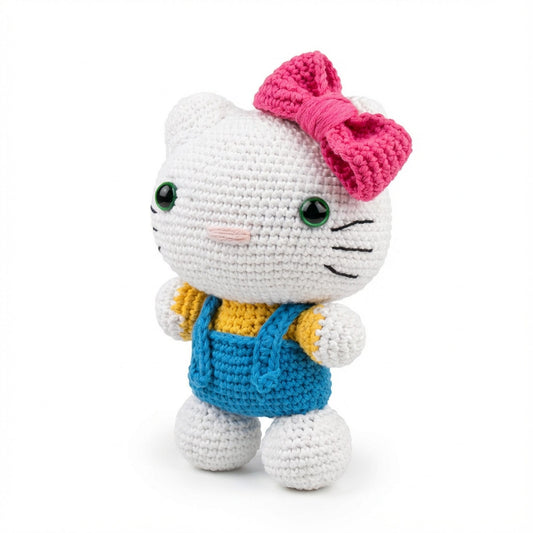 Peekadoo Mitten the Cat 20 cm Toy handmade baby product