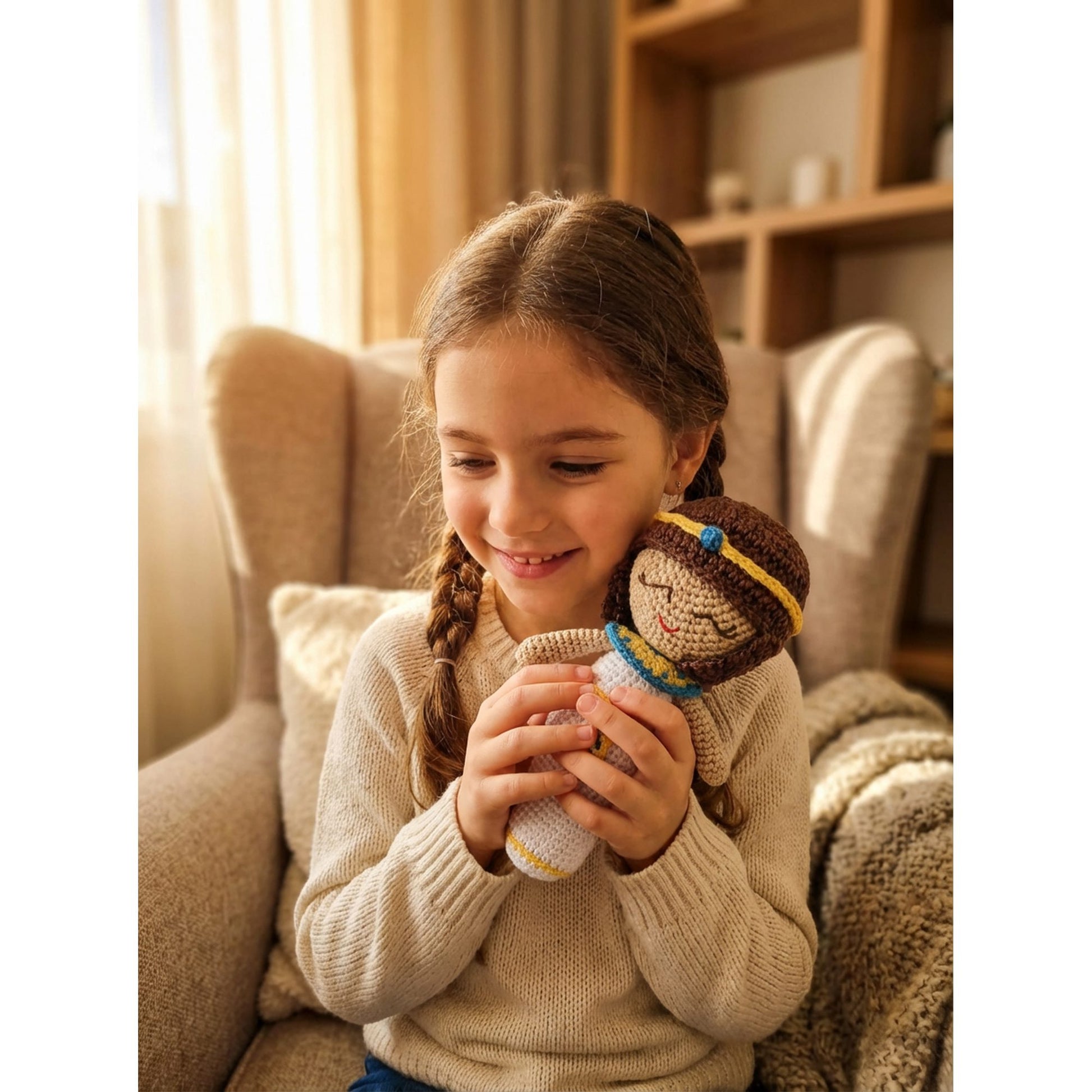 Peekadoo Pharaoh Crochet Doll Titi handmade baby product