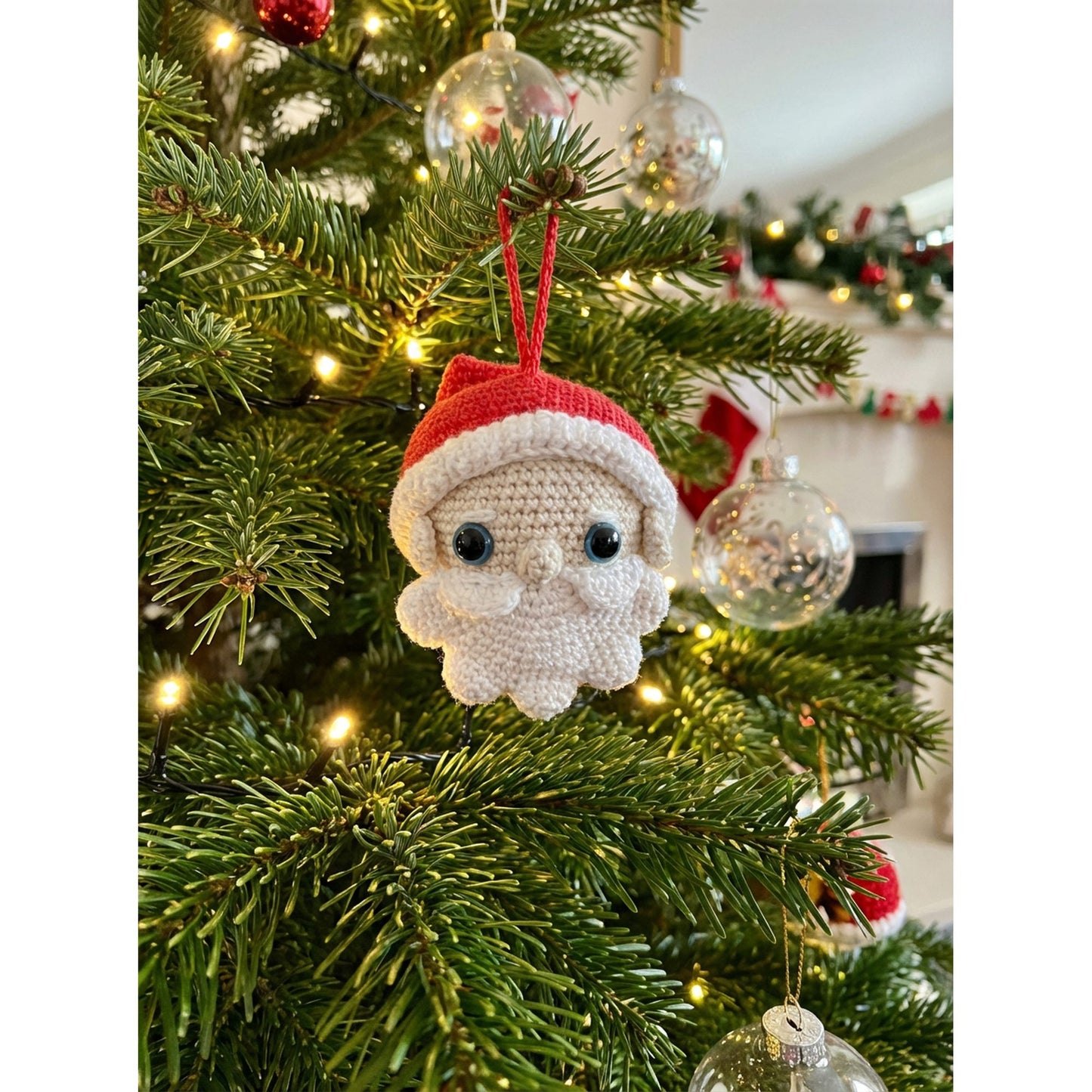 Peekadoo Santa Clause Ornament handmade baby product