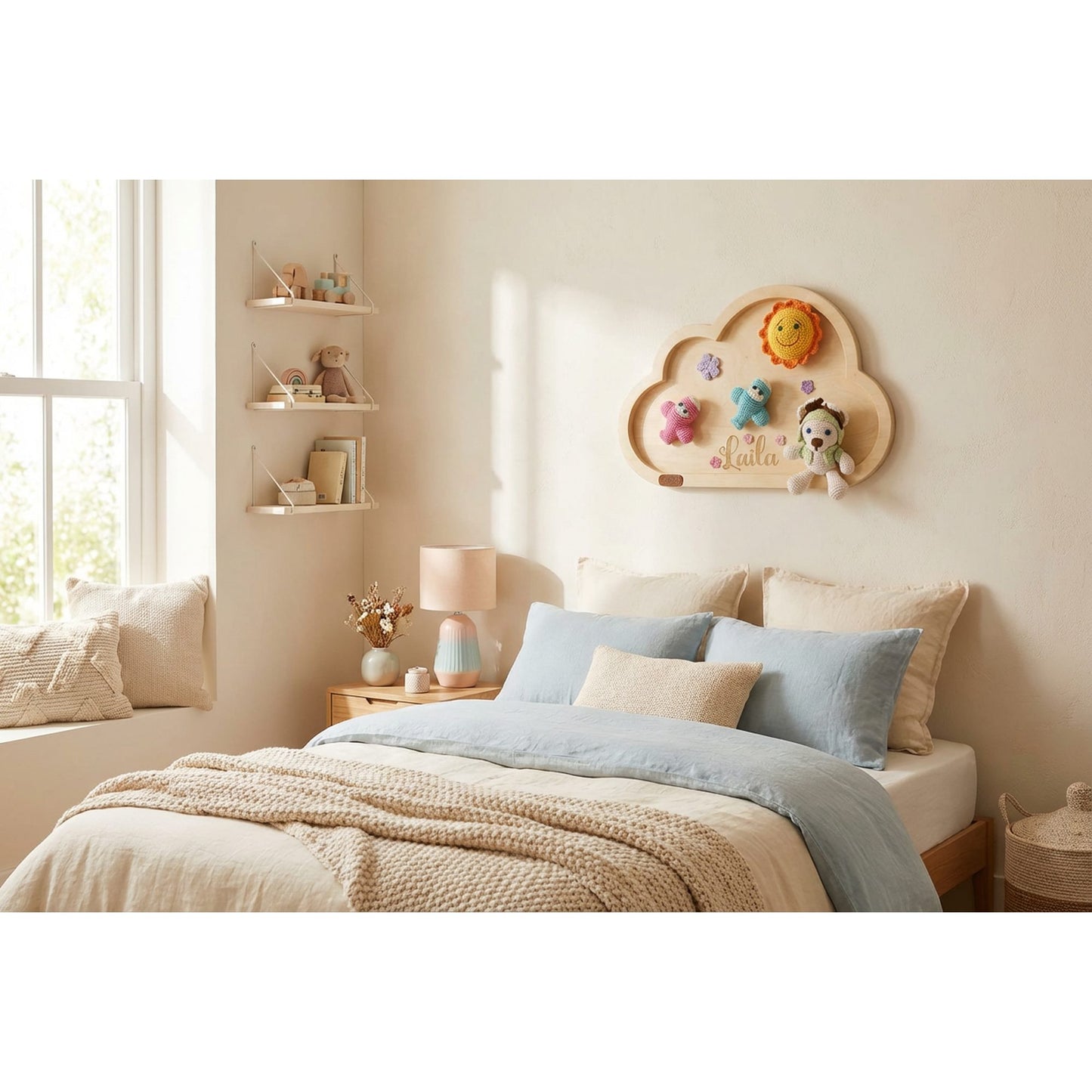 Peekadoo Wall Decor Cloud handmade baby product